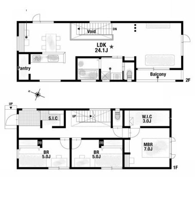 【参考プラン】 | 箕面市桜井3丁目　土地　１号地 | ※建物価格：１，７８０万円（別途費用要）
