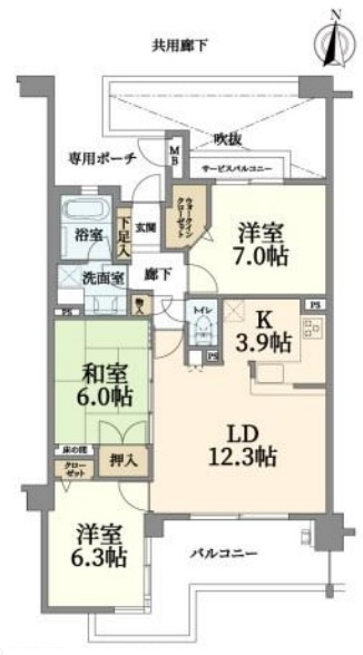 池田市・平面駐車所有権付き！南向きで陽当たり良好・セレッソコート池田アヴァンセの画像