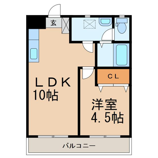 【間取り】 | Ｍ6マンション