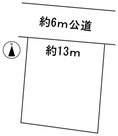 ５８７５３　岐阜市若福町土地の区画図