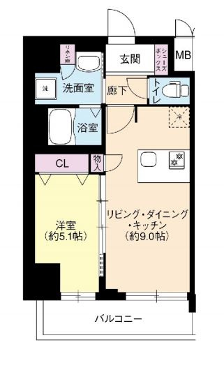 Dimus新大阪の間取り