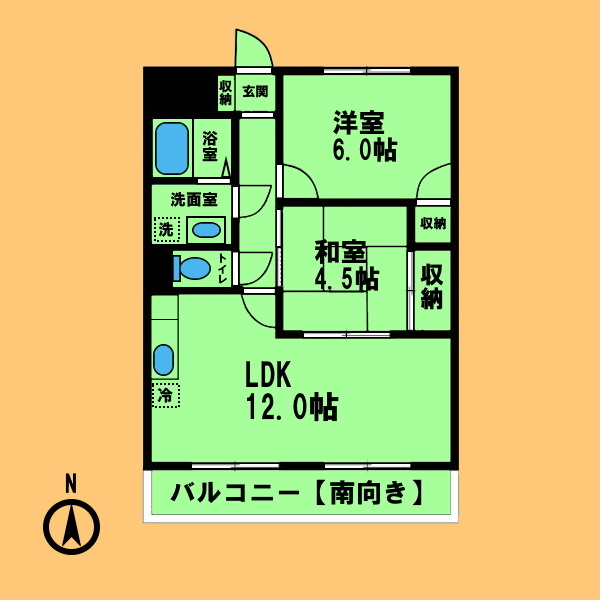 ファミール八代の間取り