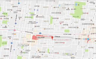 【地図】 | ＣＩＴＹ　ＳＰＩＲＥ上本町