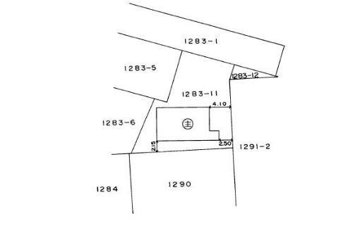 上里町金久保　中古1480の区画図