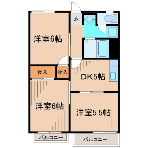 【間取り】 | リバージュ富士見ヶ丘