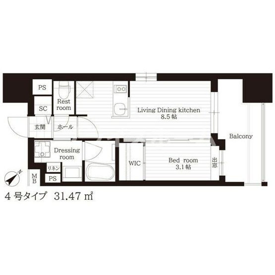 【間取り】 | アプリークス平尾山荘通り