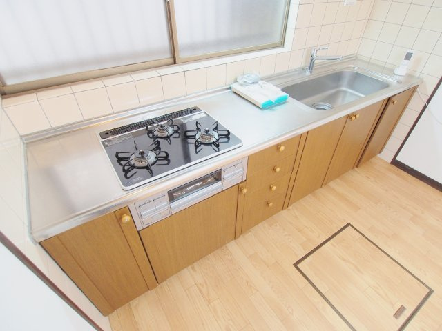 安芸郡海田町曙町の一戸建てのキッチン