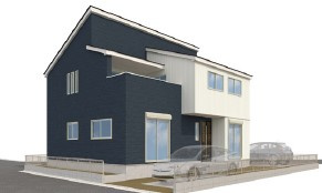 【外観パース】 | 高崎市下中居町４期　新築戸建　Ricca　1号棟（全2棟）