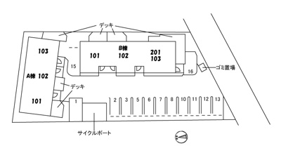 【区画図】 | トスカーナガーデン　B棟