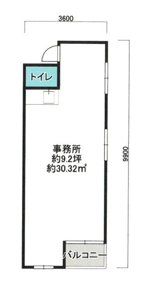 堺市堺区一条通　貸店舗　物件番号：186698の間取り