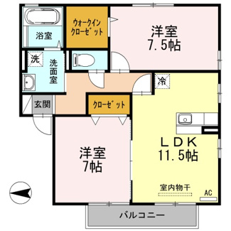 【間取り】 | フォレストコート　B