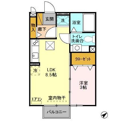 シャルマンⅡの間取り