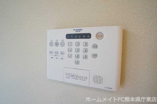 熊本市東区長嶺東８丁目のアパートのセキュリティ