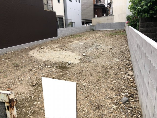 建築条件なし売土地◆マンション用地や邸宅用地に最適◆上京区仁和寺街道六軒町西入四番町の外観|現況 更地(令和４年５月撮影)