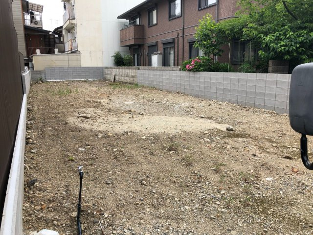 建築条件なし売土地◆マンション用地や邸宅用地に最適◆上京区仁和寺街道六軒町西入四番町の外観|現況 更地(令和４年５月撮影)