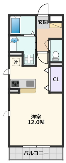 【間取り】 | クレール西の庄