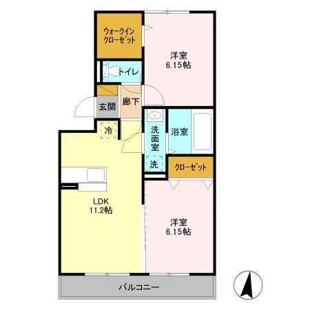 【間取り】 | PARK HILLS MIYAKO B