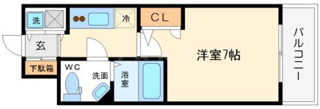 ベルエ難波西の間取り