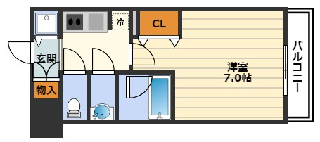 セイワパレス梅田茶屋町の間取り