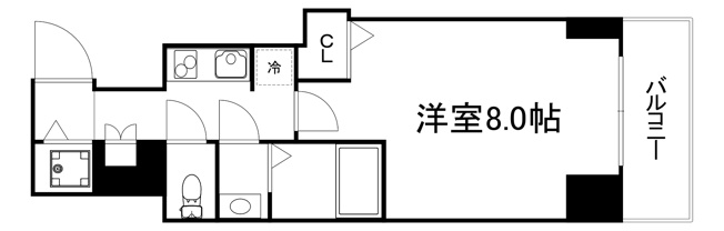 【間取り】 | S-RESIDENCE谷町五丁目