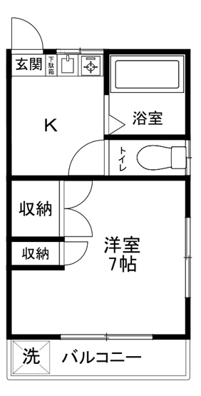 【間取り】 | ウィズダムハウス | 角部屋、陽当たり良好なお部屋です！