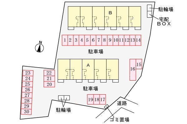 ノーブルAの区画図