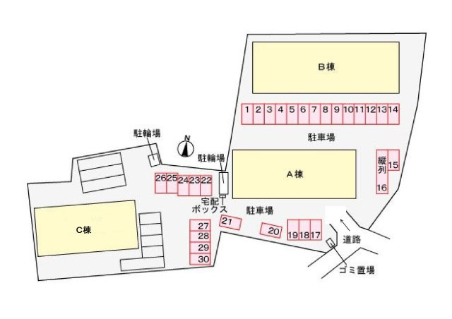ノーブルBの区画図