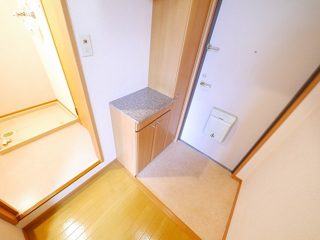 アンソレイエ　（前裁町）の玄関|収納もある玄関です