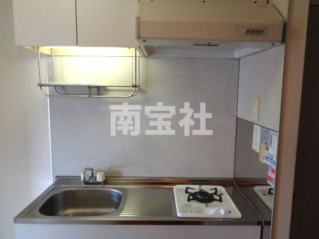 【キッチン】 | きれいなキッチンです　一口コンロ付き☆