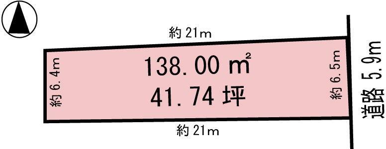 各務原市蘇原緑町２丁目の土地図