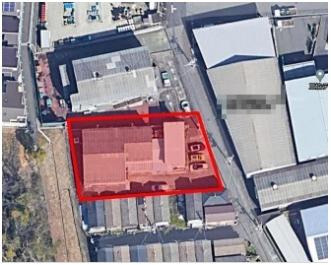 枚方市招提大谷３丁目の工場のその他|航空写真