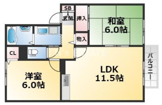 【間取り】 | オーク東須磨