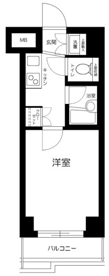 【間取り】 | ルーブル蒲田八番館