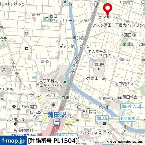 【地図】 | ルーブル蒲田八番館