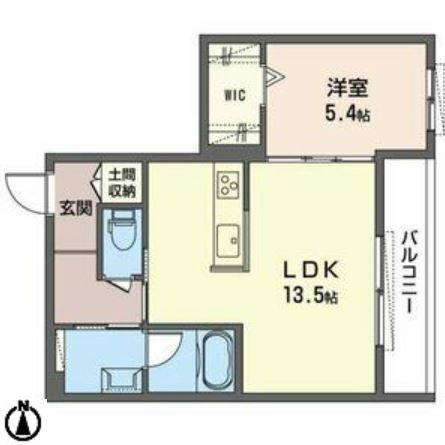 シャーメゾンshin-osaka westの間取り