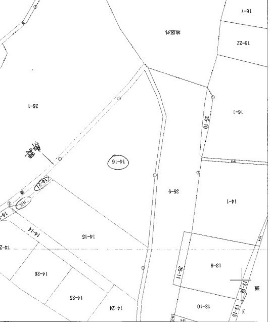 売地　二戸市石切所杉ノ沢の土地図