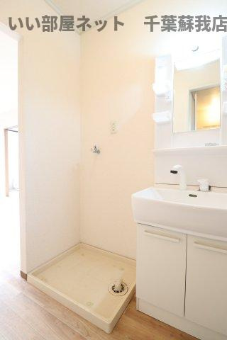 カサベルデ　Cの洗面所|洗濯機置場