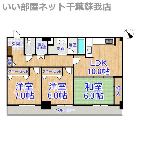 オーシャンビュー壱番館の間取り|ひと味違う？不動産屋のイメージを変えたい！『いい部屋ネット千葉蘇我店』へ是非お越しください♪