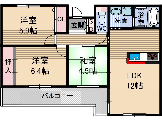【間取り】 | アーバンビレッジ香花園