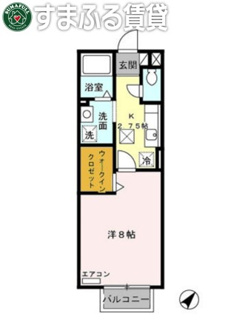 【間取り】 | クレールアヴニール　B　西尾市寄住町