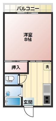 【間取り】 | コーポ日浅5