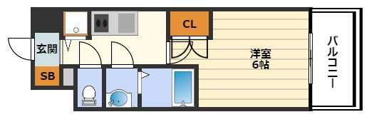 エス・キュート梅田東の間取り