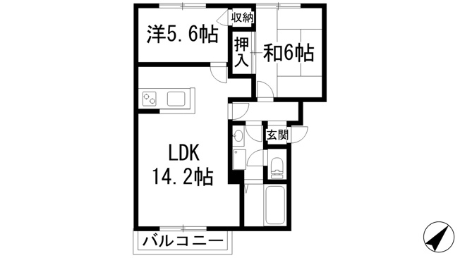 【間取り】 | コントラーダ逆瀬川