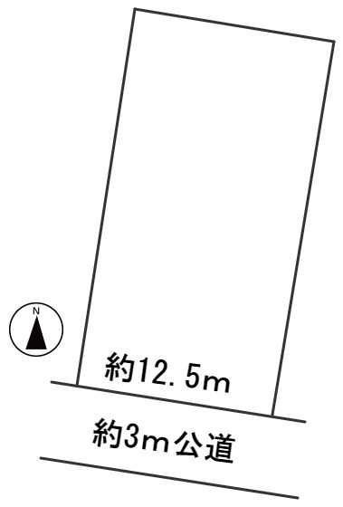 ５８８４４　岐阜市下西郷土地の区画図