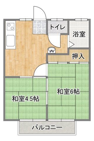 カムリイン東田Ⅱの区画図