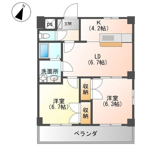 【間取り】 | ルミナスハイム羽浦