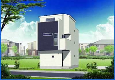 【外観パース】 | 瑞穂区萩山町 全2棟 1号棟＜仲介手数料無料＞豊岡小・萩山中　新築一戸建て | 外観パースです