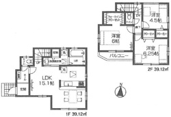日野市三沢1丁目新築戸建て２棟　２号棟