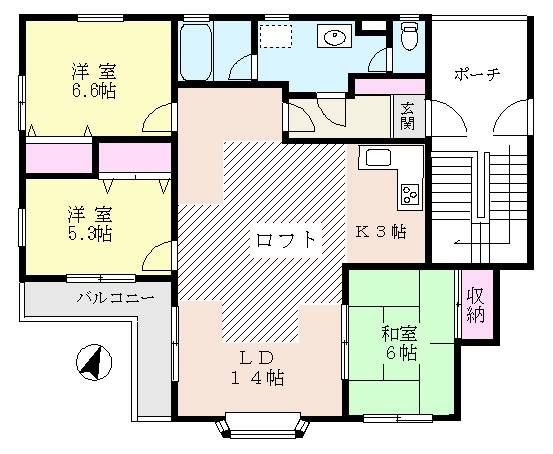 メルベーユIの間取り