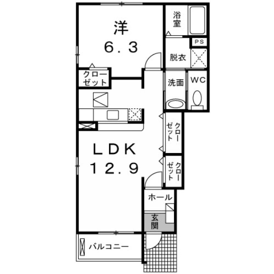 【間取り】 | ギラソールＡ